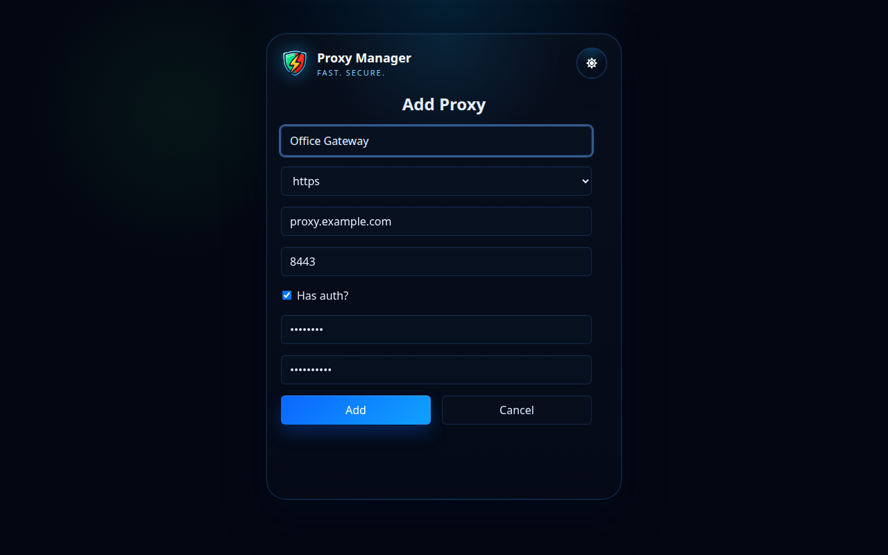 Proxy Manager เพิ่มแบบฟอร์มมอบฉันทะ